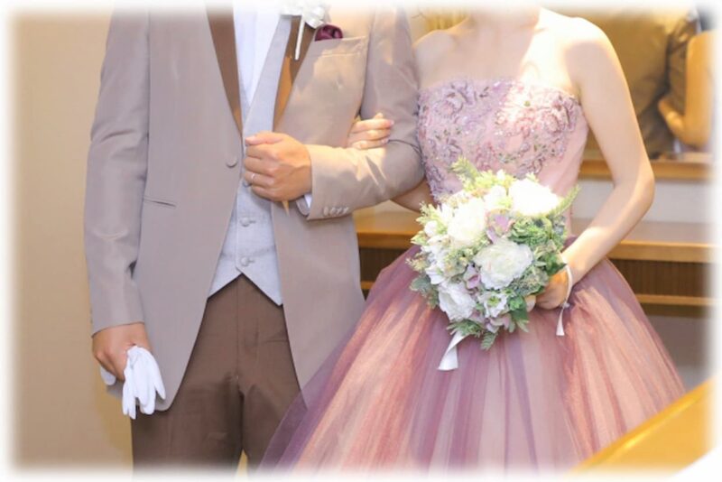 結婚式 お色直し カラードレス