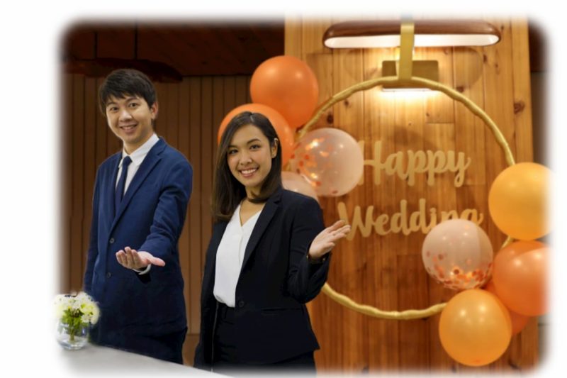 結婚式受付2人