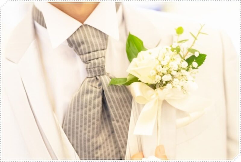 結婚式 タキシード 白