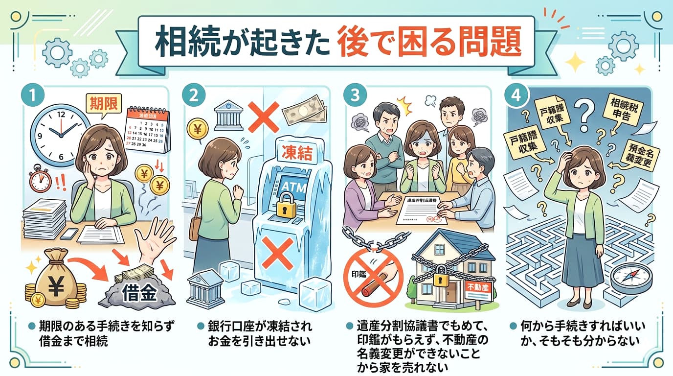 相続後で困る問題